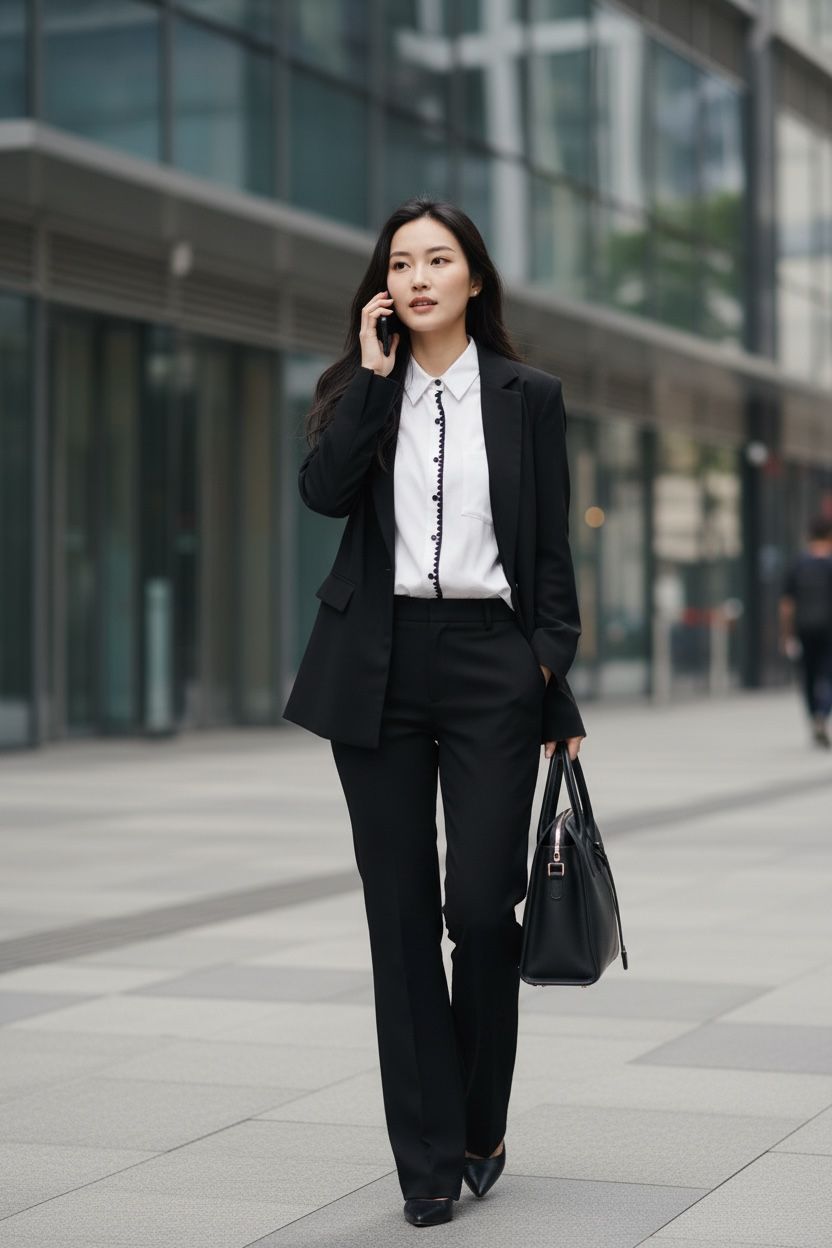 THE EXECUTIVE CONTRAST-STITCH WHITE SHIRT