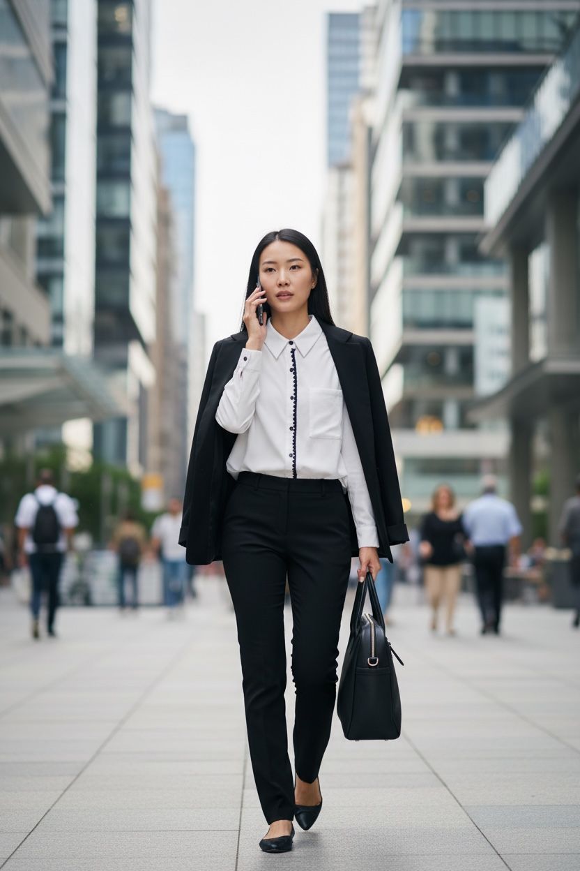 THE EXECUTIVE CONTRAST-STITCH WHITE SHIRT
