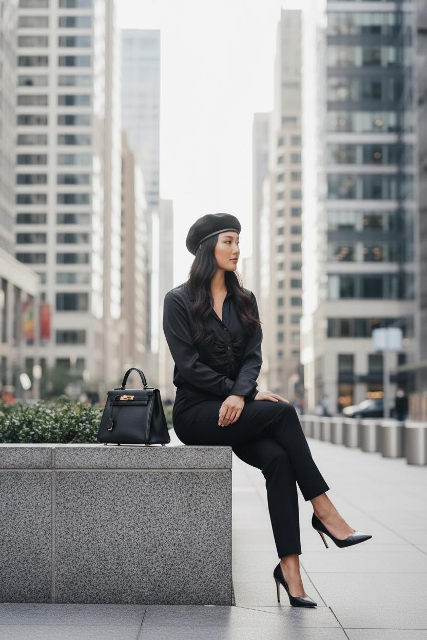 THE MILANO RUCHED SATIN TOP