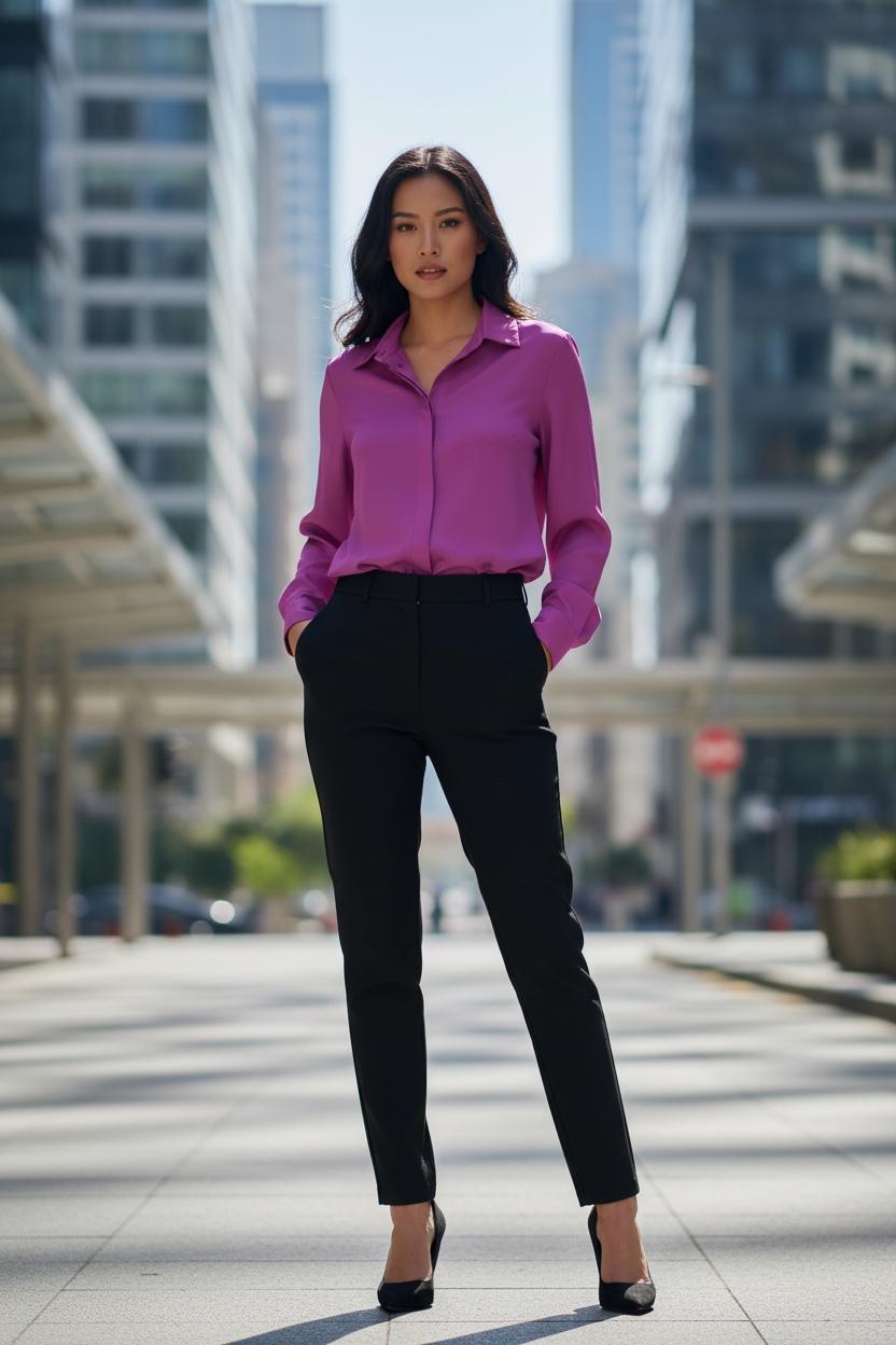 THE ELEGANCE SATIN SHIRT: SILKY TOUCH & ROYAL COLORS