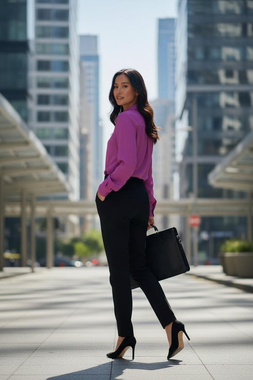 THE ELEGANCE SATIN SHIRT: SILKY TOUCH & ROYAL COLORS