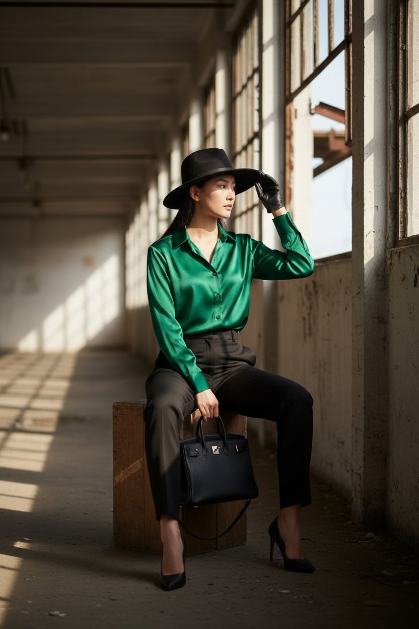 THE ROYAL SATIN SHIRT: SILKY FINISH & ELEGANT CUT