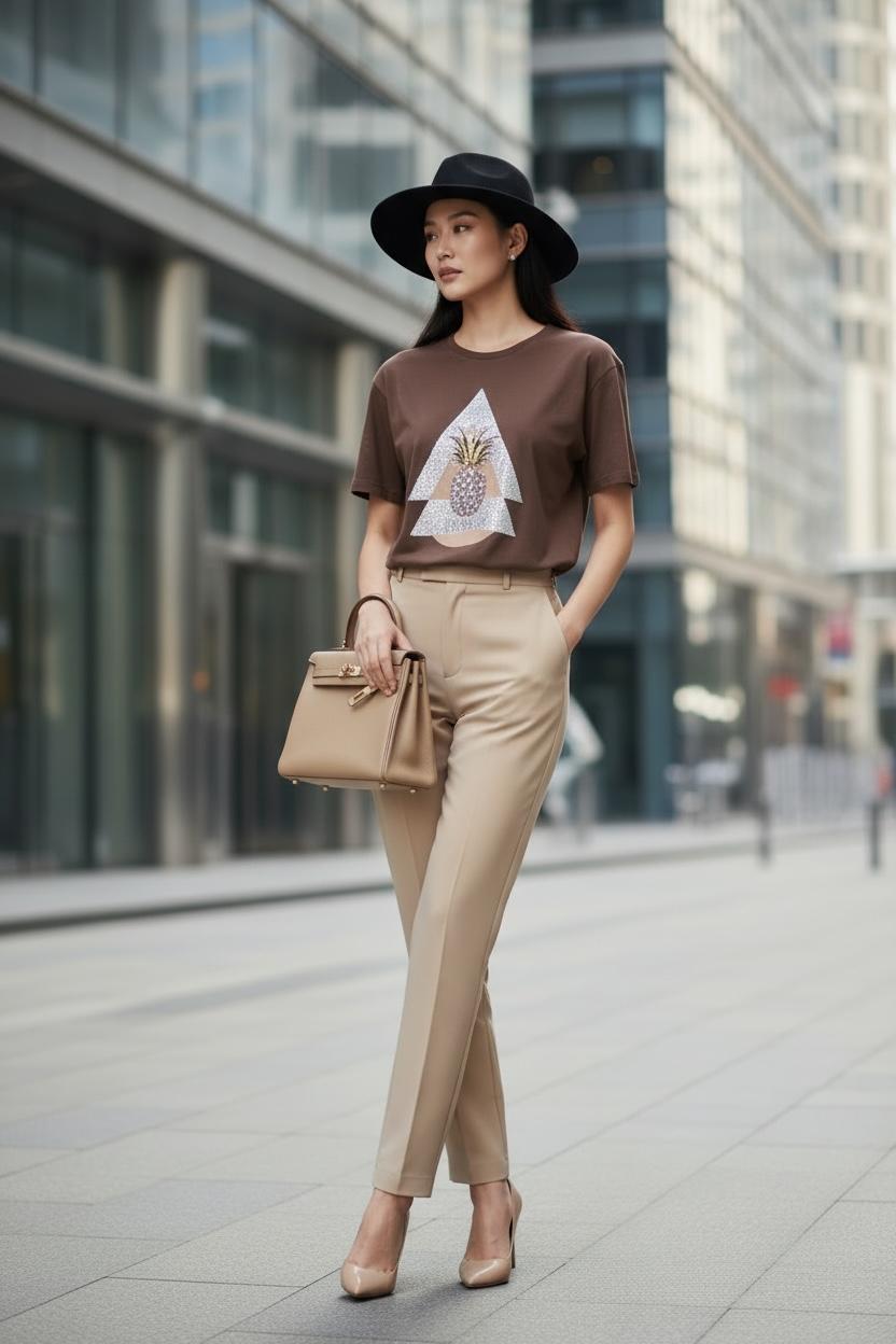 THE CRYSTAL PINEAPPLE GRAPHIC TOP