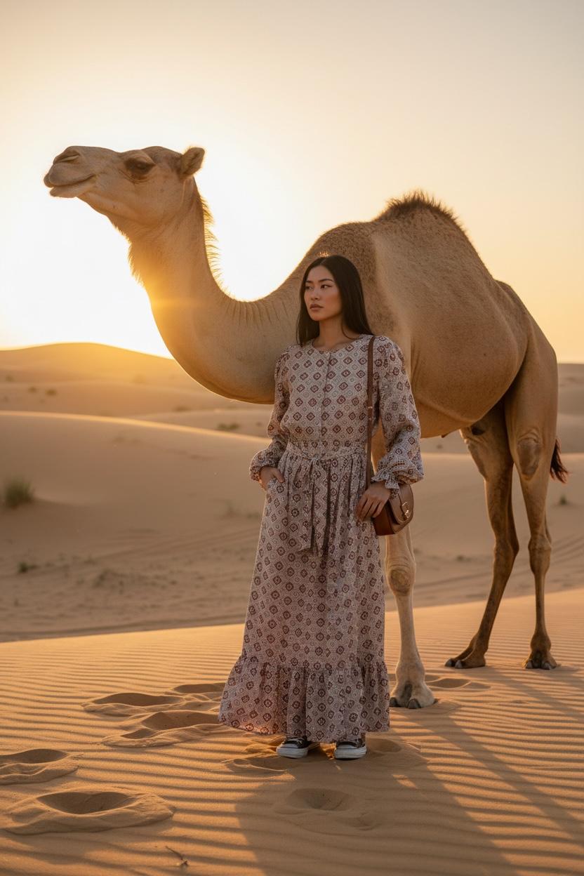 THE RIMAL GEOMETRIC MAXI TOP DRESS