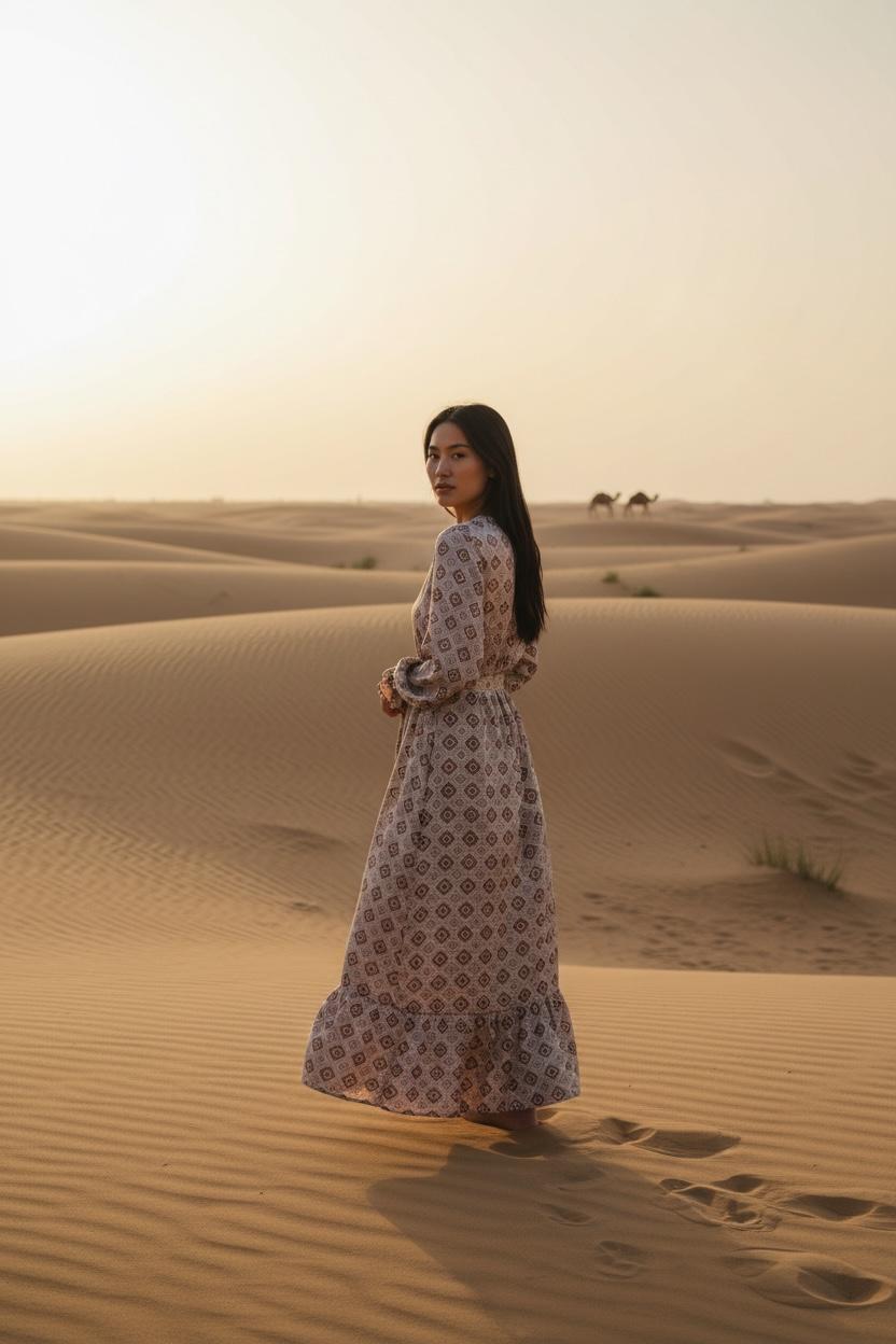 THE RIMAL GEOMETRIC MAXI TOP DRESS