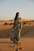 THE ARABESQUE PATTERNED MAXI TOP DRESS