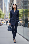 THE AVA ASYMMETRICAL BLAZER SUIT: UNIQUE TAILORED STYLE