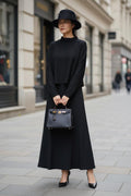 THE NOIR SET: CLASSIC TOP & FLOWY MAXI SKIRT