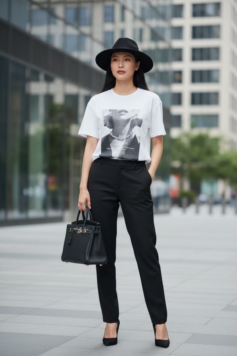 THE ICON ARTISTIC PORTRAIT WHITE T-SHIRT