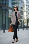 THE OXFORD CHECKERED DOUBLE-BREASTED BLAZER