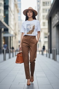 THE MODERN ART ABSTRACT FACE PRINT TEE