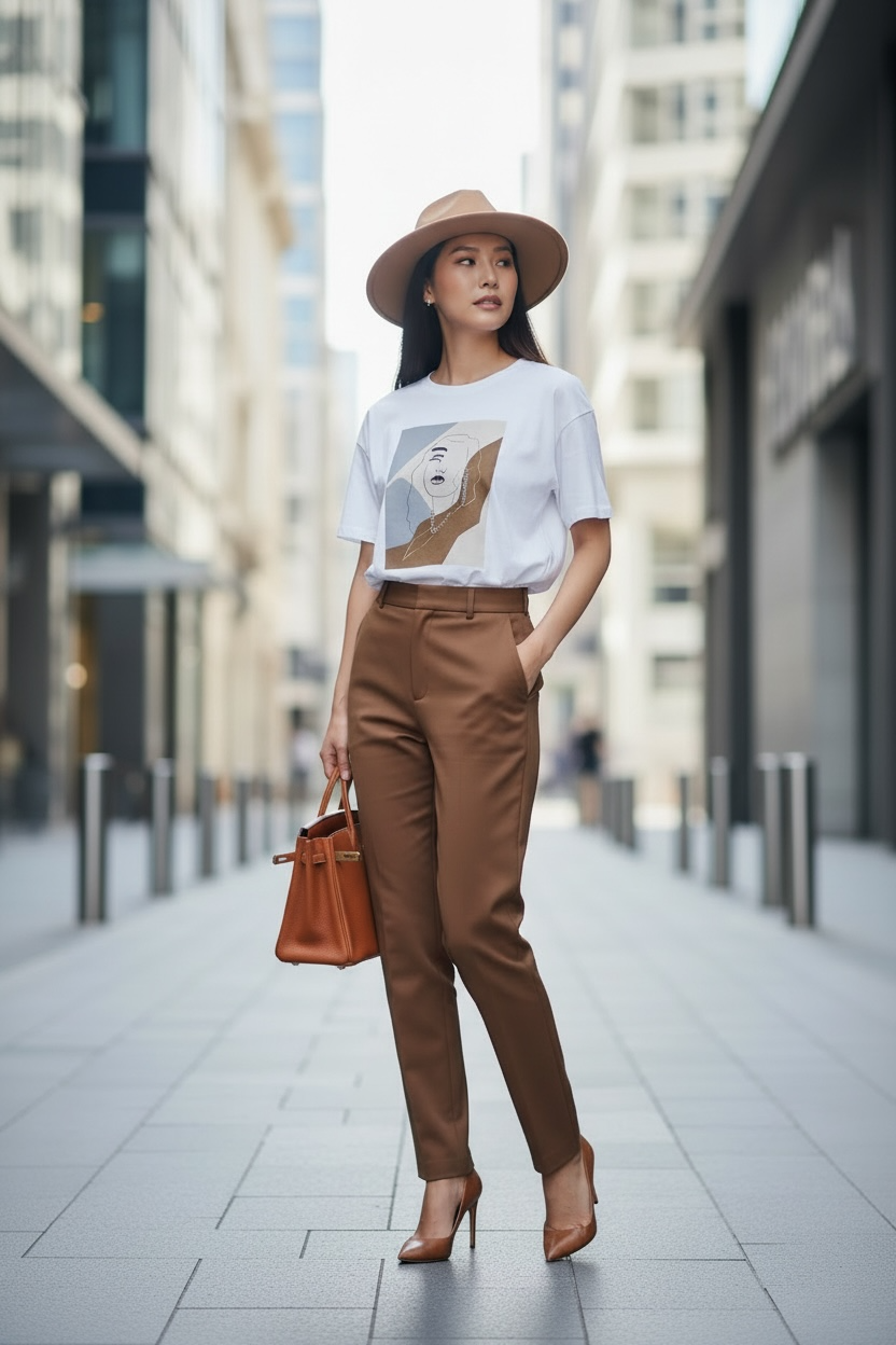 THE MODERN ART ABSTRACT FACE PRINT TEE